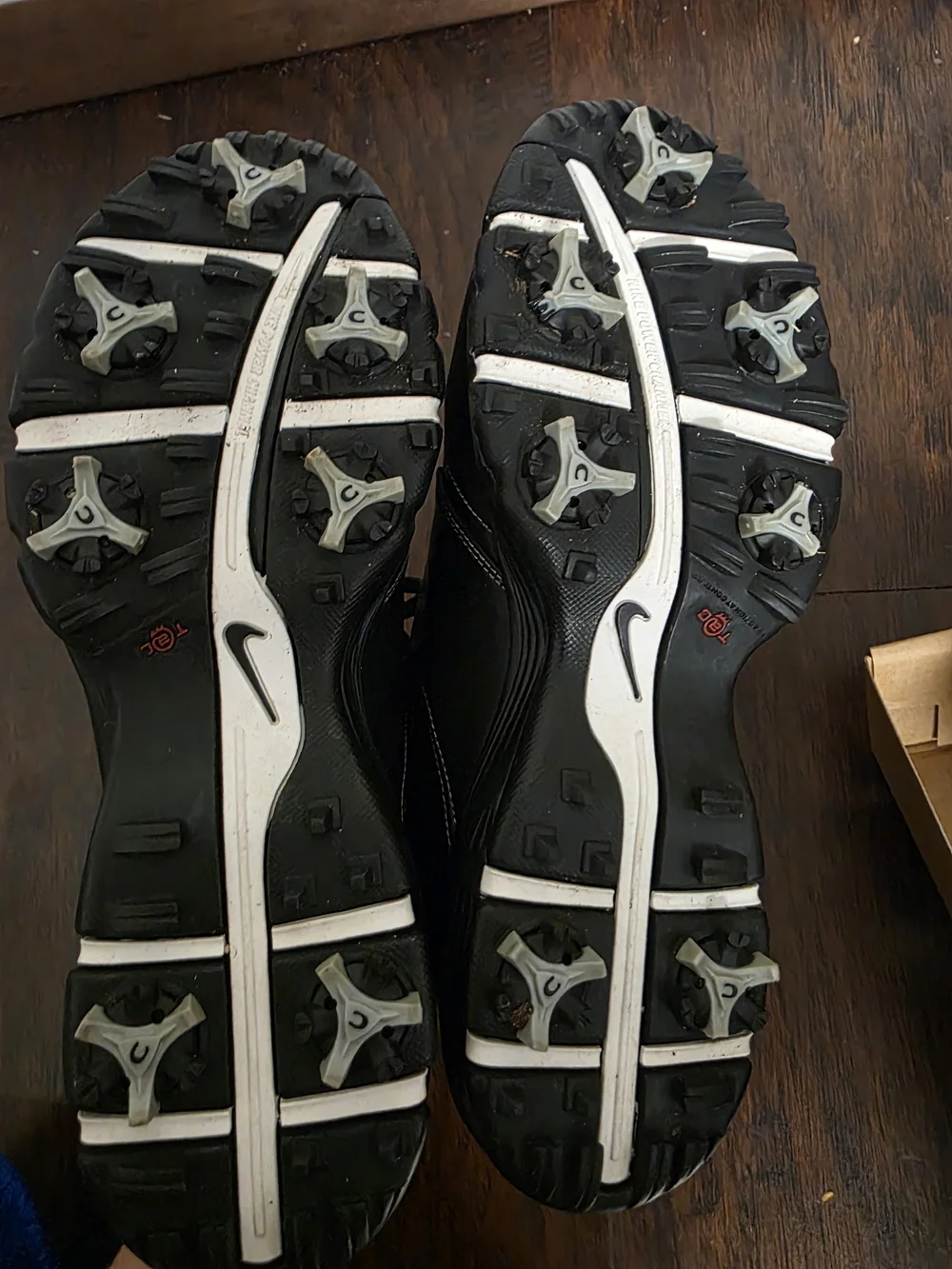 Nike Air Power Channel Traction At Contact Men's Golf Shoes in black Size 8.5